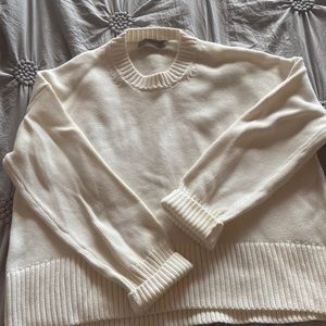 Everlane NWOT Ivory Crew Sweater XS